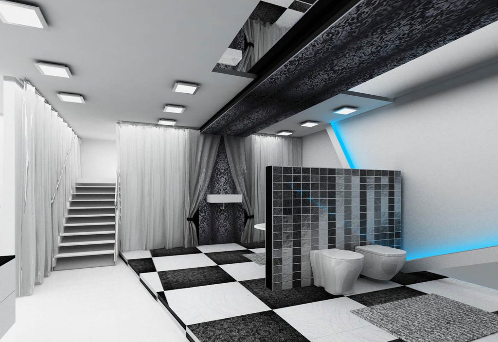 rendering design restroom