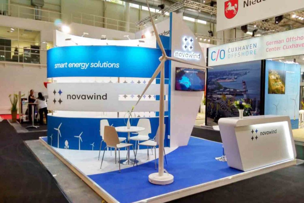 Novawind company exhibition stand in Germany