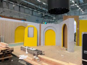 Snapchat's process of building exhibition stand