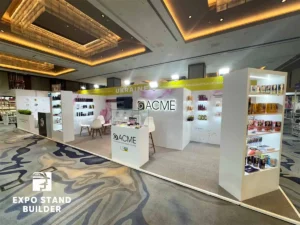 BRANDED EXHIBITION STAND AT THE EXHIBITION OF CARE AND COSMETIC PRODUCTS 10