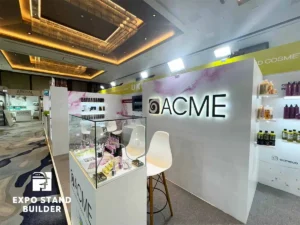 BRANDED EXHIBITION STAND AT THE EXHIBITION OF CARE AND COSMETIC PRODUCTS 20