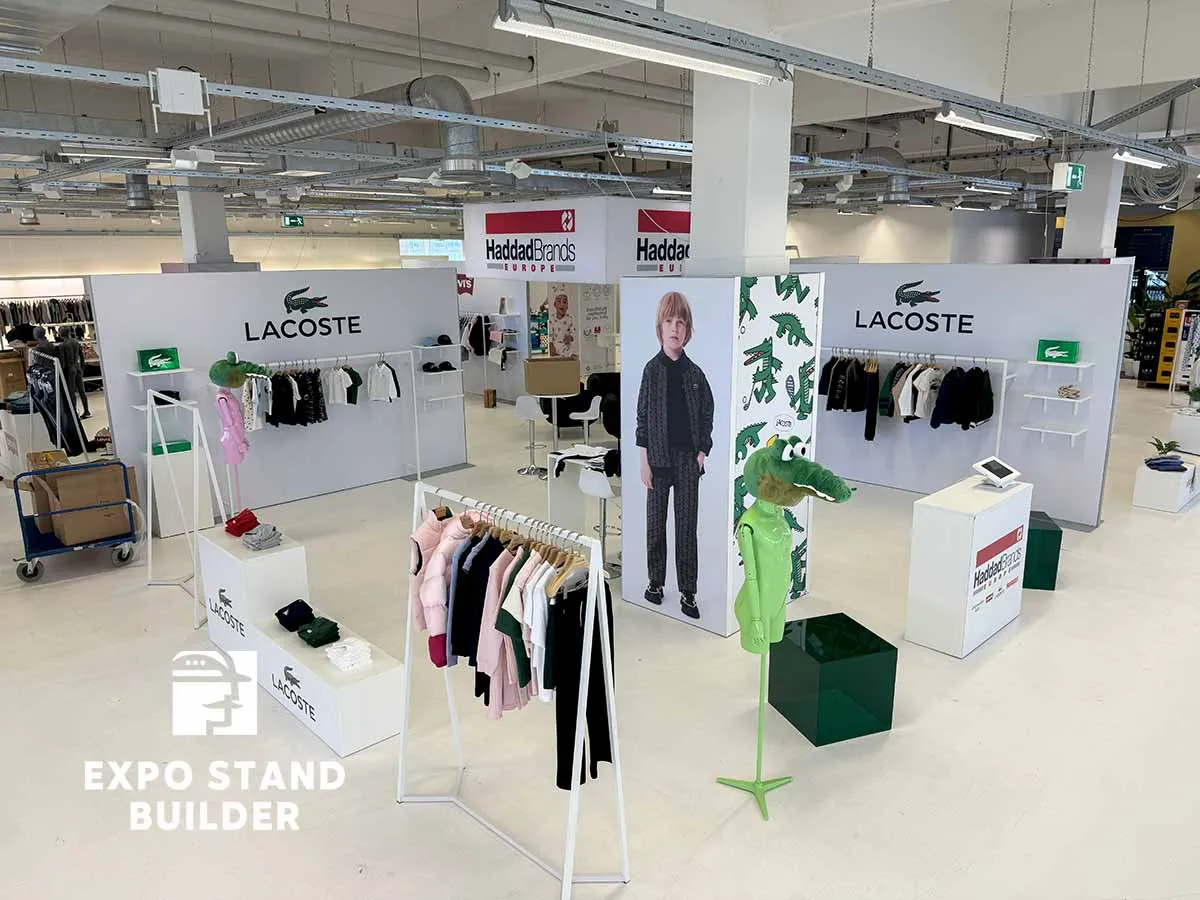 design and construction of a trade fair stand for a fashion retailer