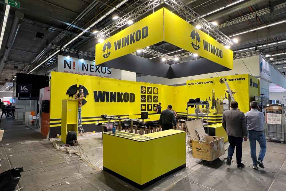 niestandardowy wyświetlacz expo dla winkod Europę