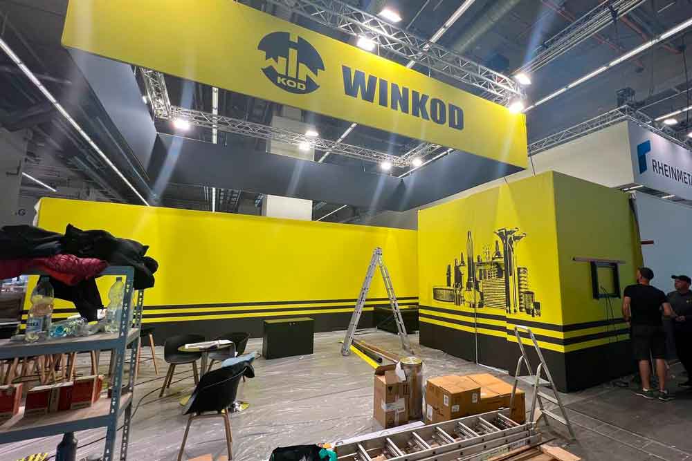 niestandardowy wyświetlacz expo dla winkod Niemcy