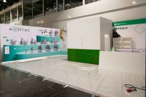 Stages of stand construction for trade fairs 3