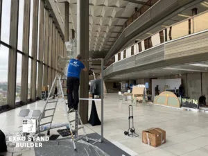 CONSTRUCTION OF AN EXHIBITION STAND AT THE PRAGUE CONGRESS CENTER 42