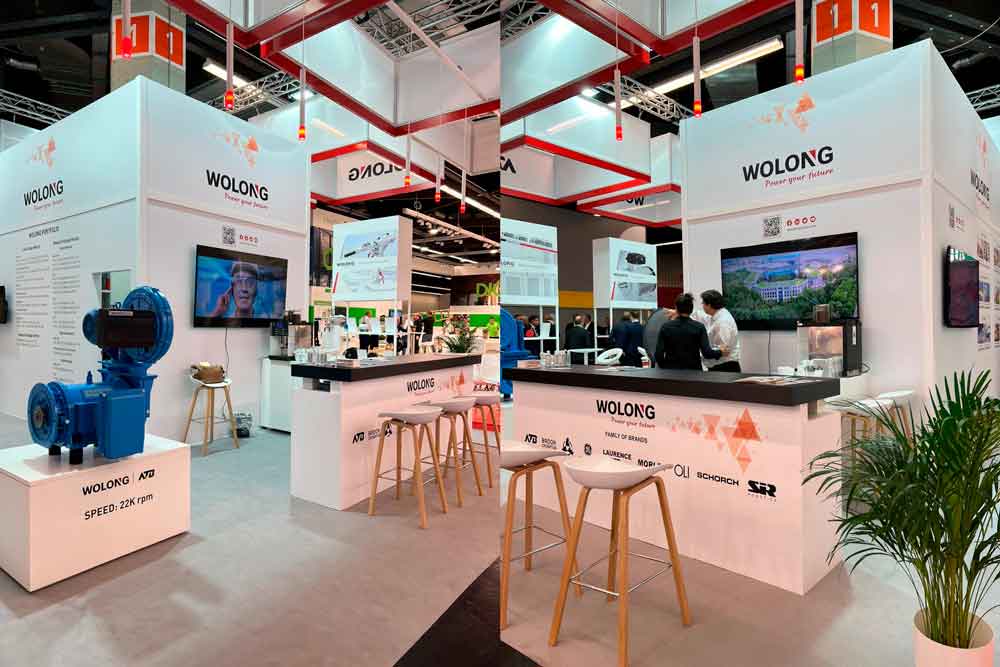 exhibition stand builder for wolong client