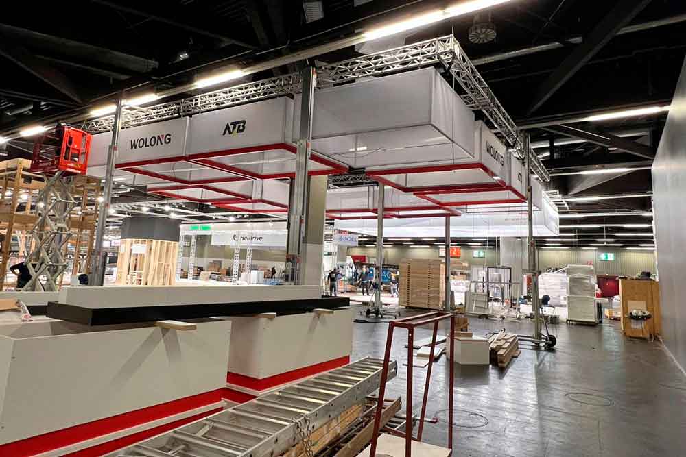 exhibition stand builder for wolong esbau
