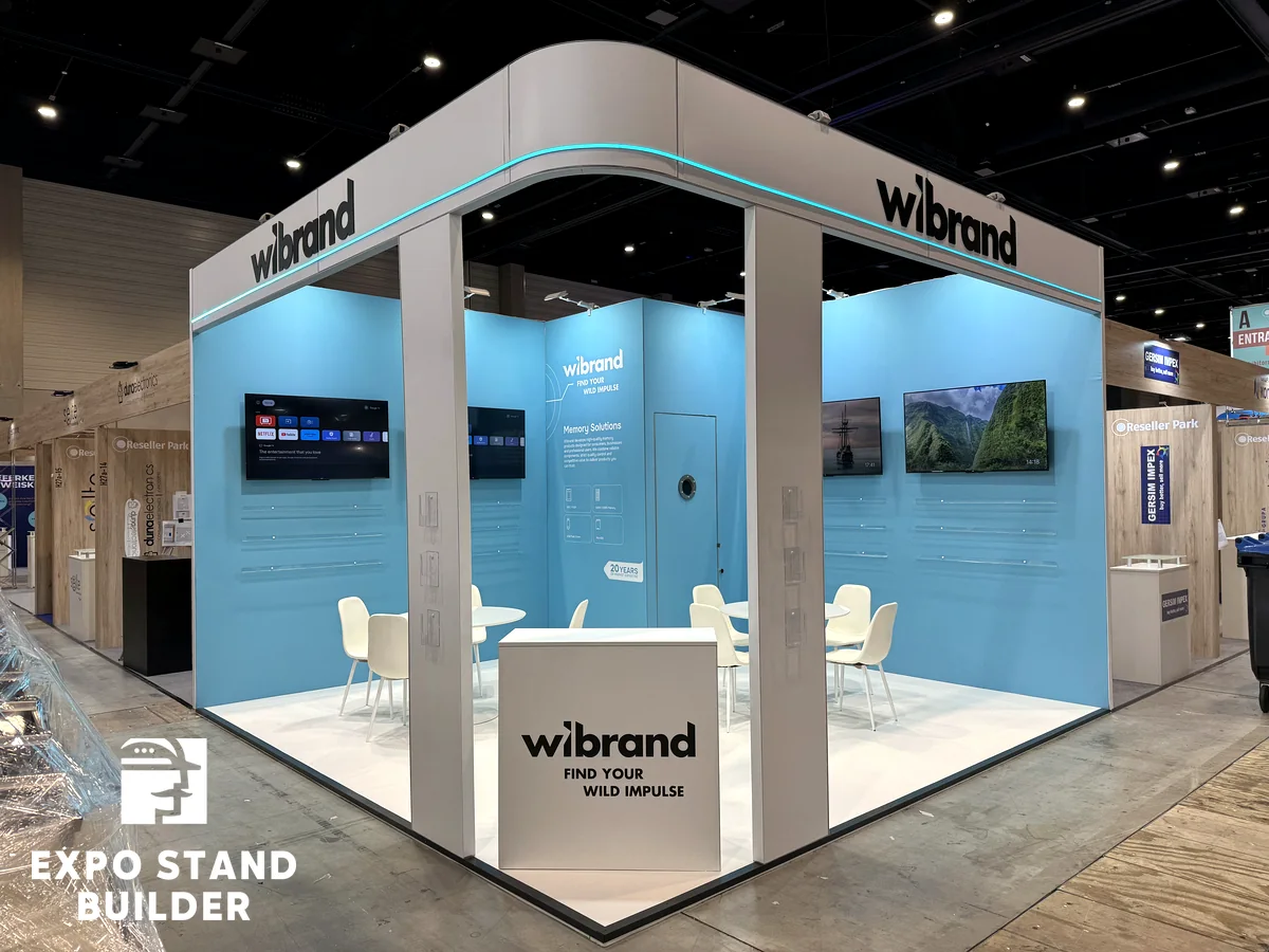 exhibition booth at the ifa berlin trade show for a ukrainian company