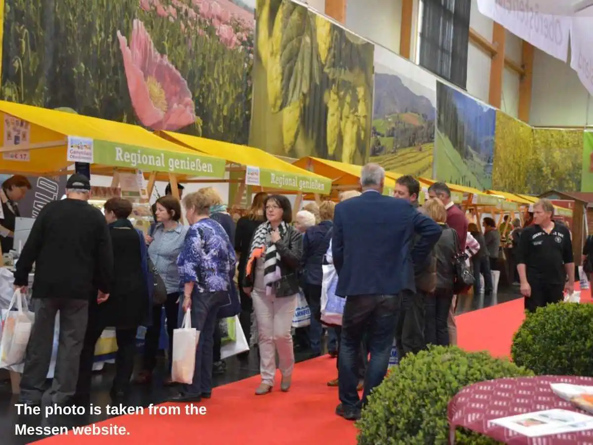 Exhibition stand at 50 Plus  2027 in Ried im Innkreis with consultation zone at Messe Ried