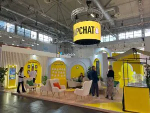 booth at DMEXCO Snapchat