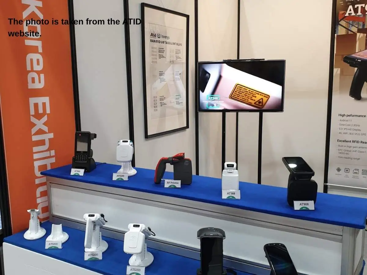 AIoT Korea Exhibition  2026 Seoul stand with demo stations and meeting area at COEX Convention & Exhibition Center
