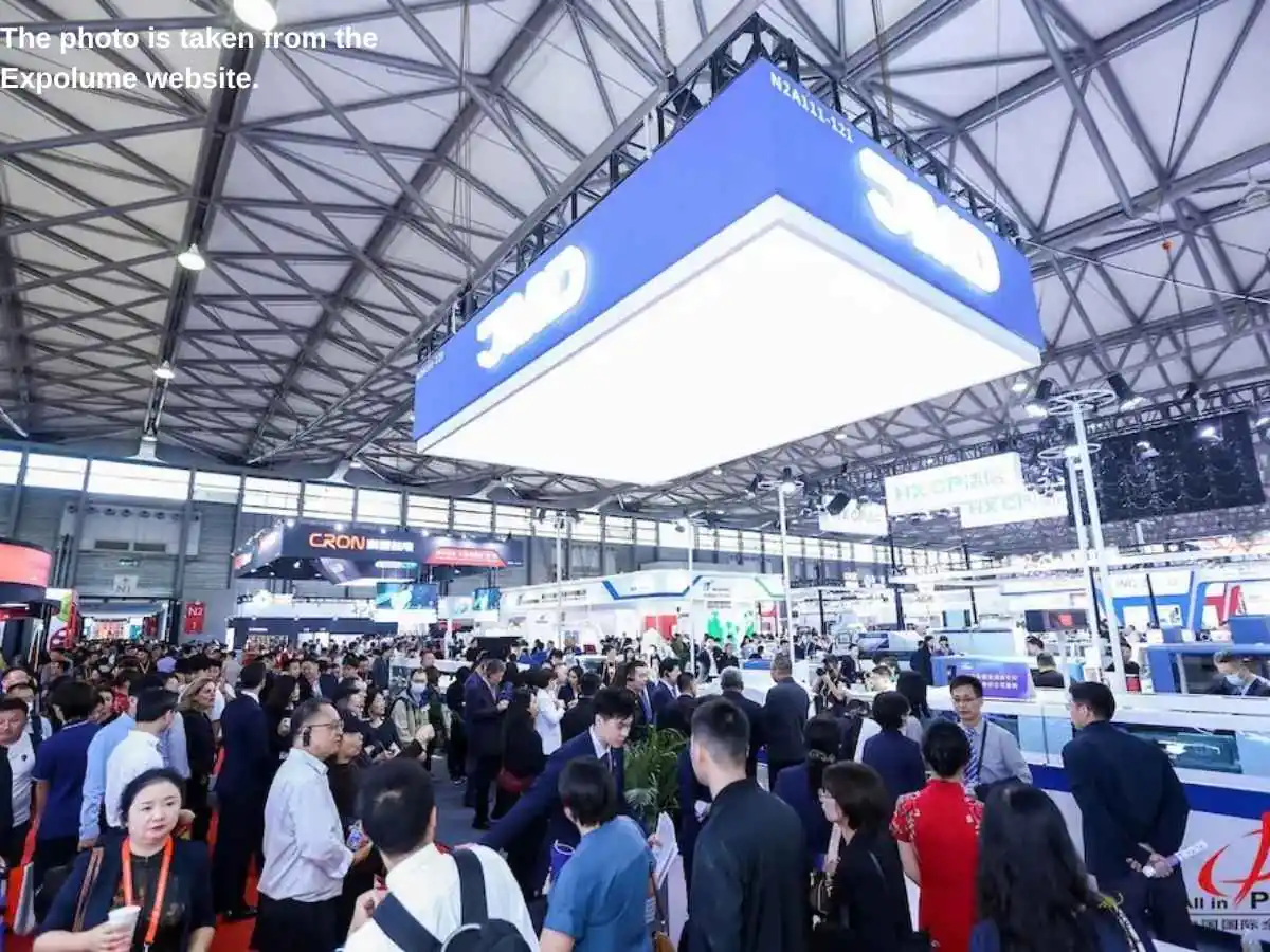 Custom stand at All In Print China  2026 in Shanghai with sample wall and meeting area