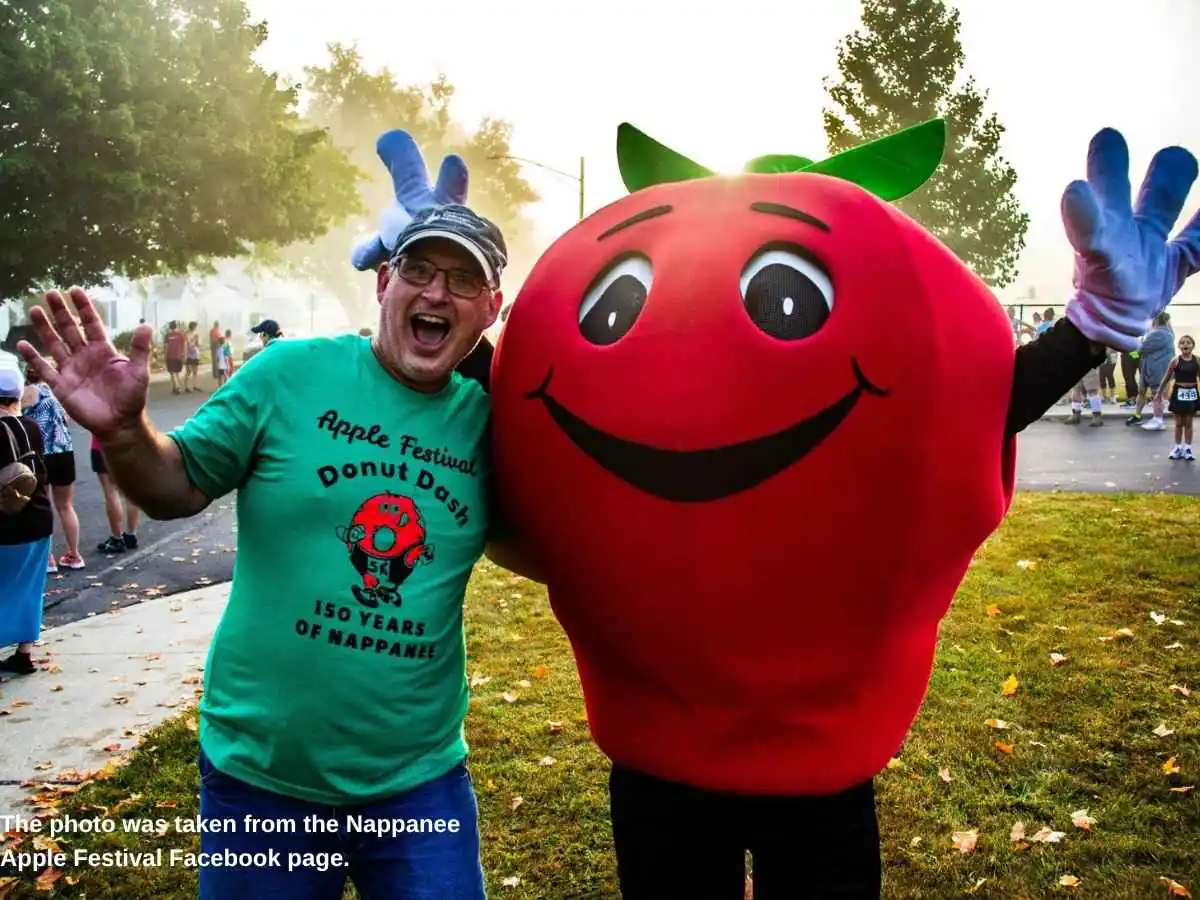 Nappanee Apple Festival  2026 stand in Nappanee with tasting counters and product demo area