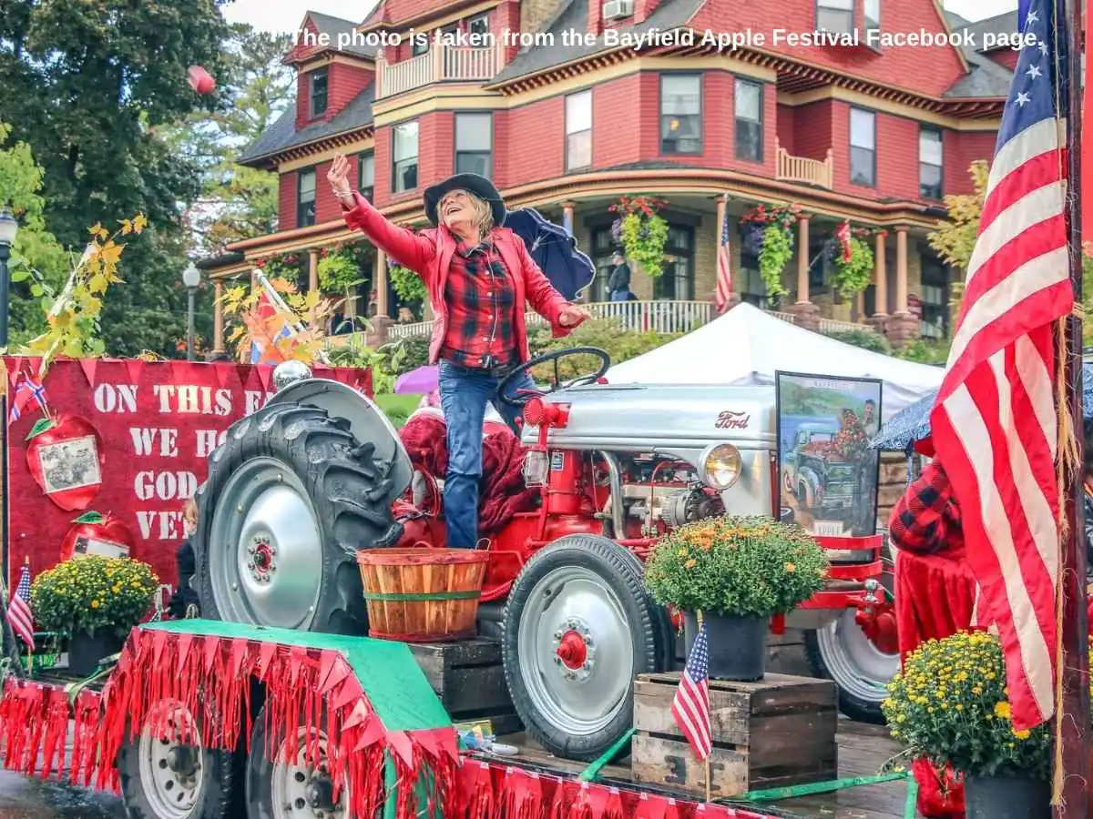Exhibition stand at Bayfield Apple Festival  2026 in Bayfield with meeting area and product display