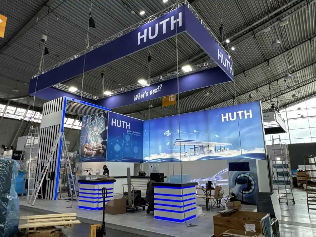 LITEXPO Vilnius stand installation with venue logistics support from an exhibition stand contractor