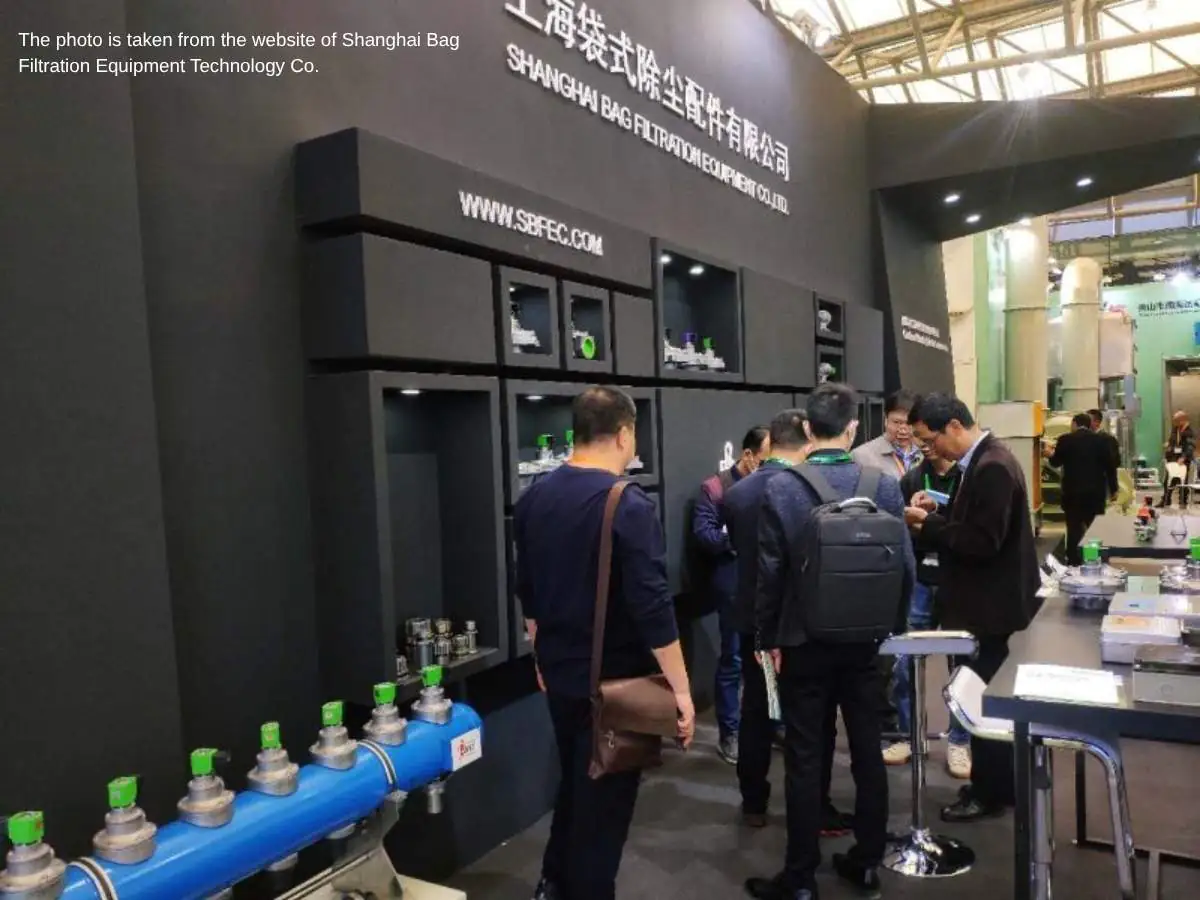 Bag Filter  2026 exhibition stand in Shanghai with technical demo area at SECEC