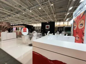 BESPOKE 48 M2 EXHIBIT BOOTH FOR COSMOPROF BOLOGNA 12
