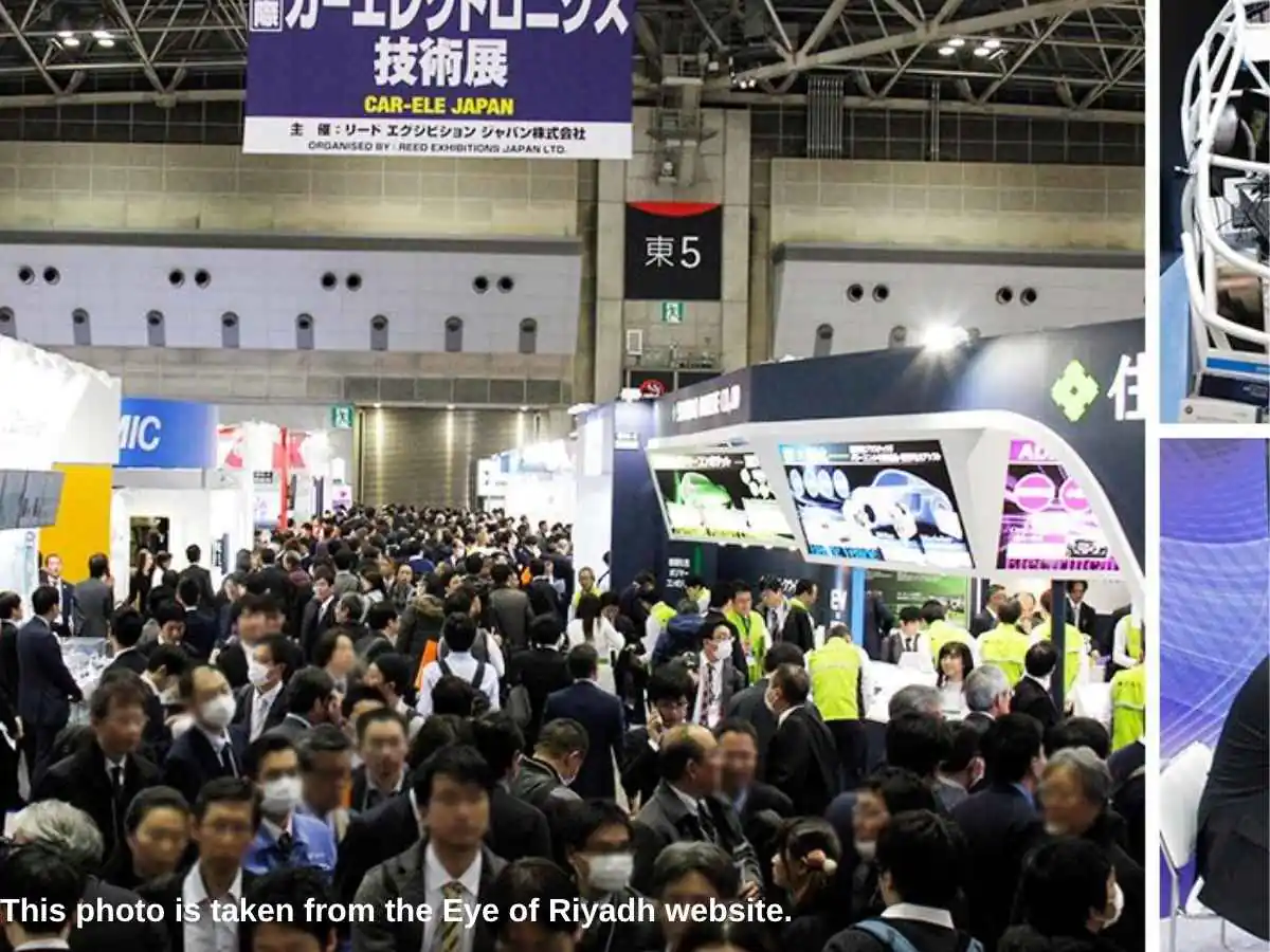Car-Ele Japan  2027 stand in Tokyo with automotive electronics demo area at Tokyo Big Sight