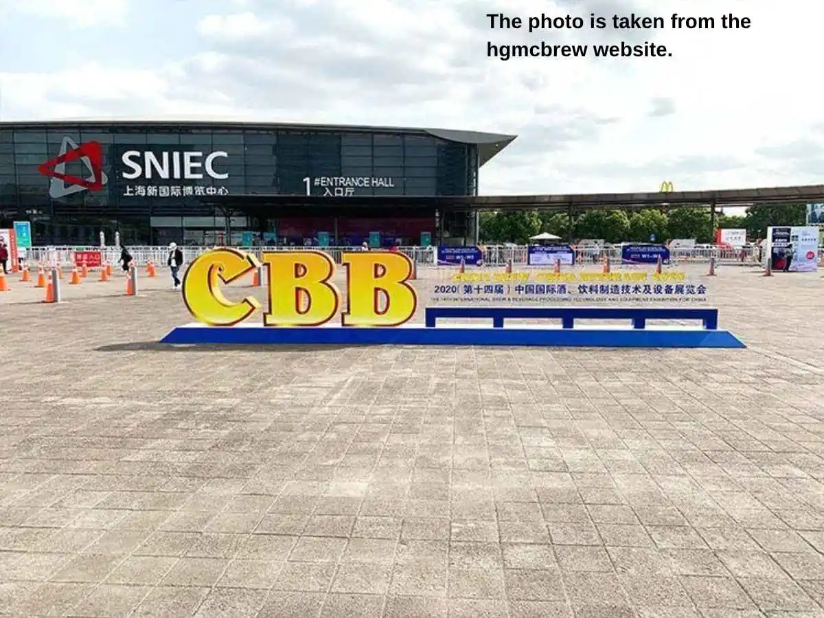 China Brew China Beverage  2026 stand in Shanghai at SNIEC with tasting counters and meeting area