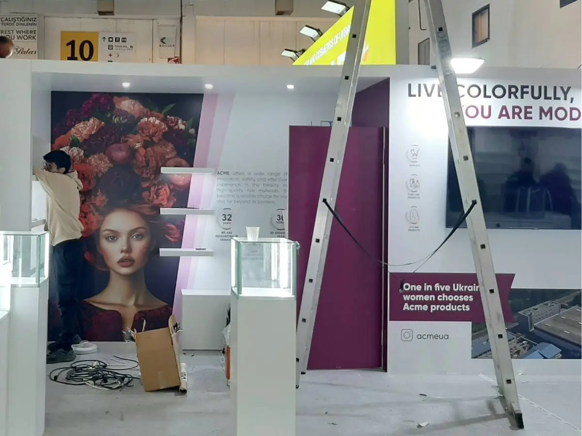NürnbergMesse stand installation in Nuremberg with transport and dismantling coordination by a booth builder