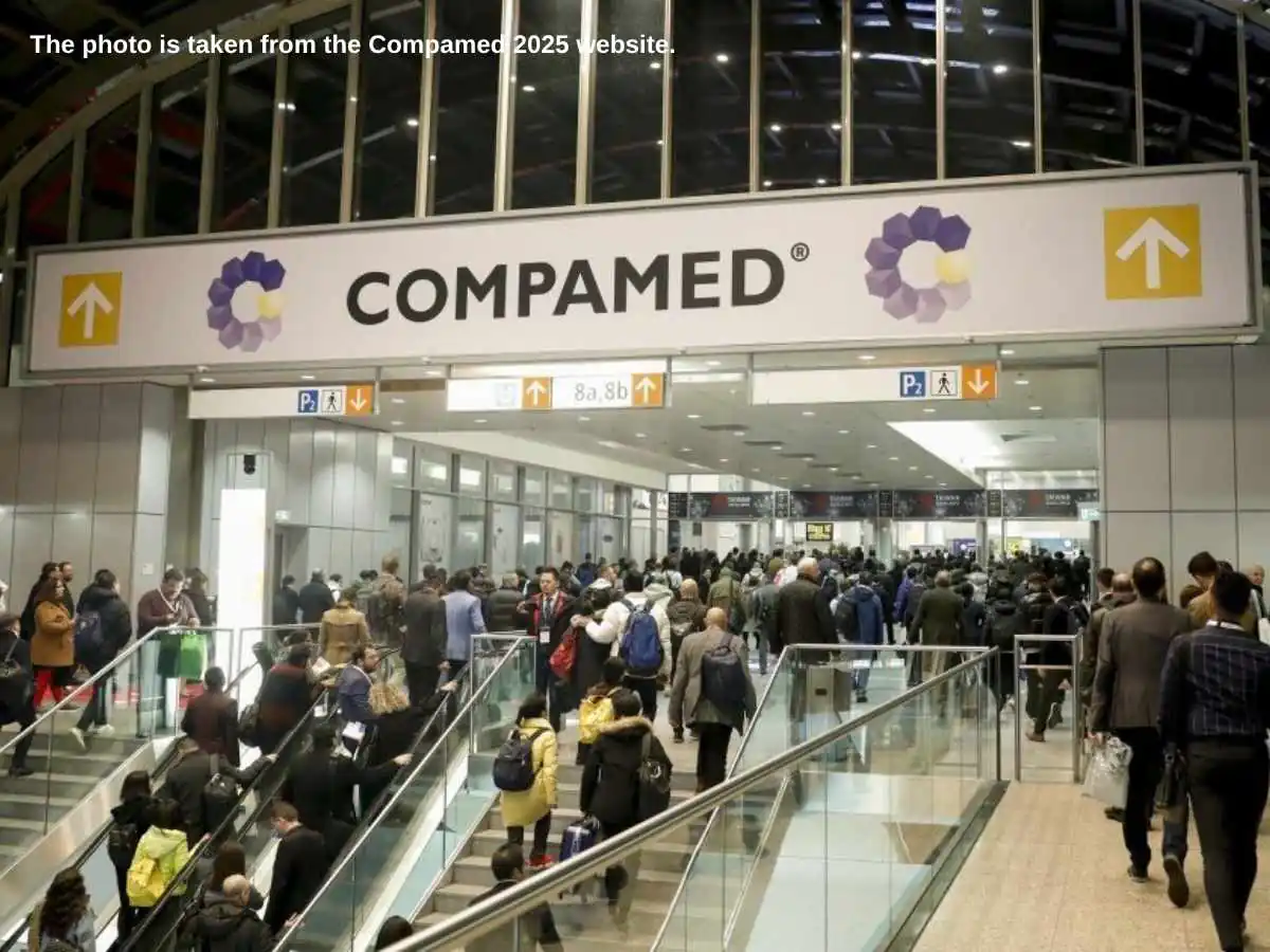 Compamed  2026 Dusseldorf stand with meeting area at Messe Düsseldorf for medical device suppliers