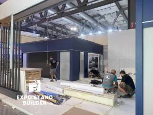CONSTRUCTION OF AN EXHIBITION STAND FOR SOCAR AT THE GASTECH EXHIBITION 120