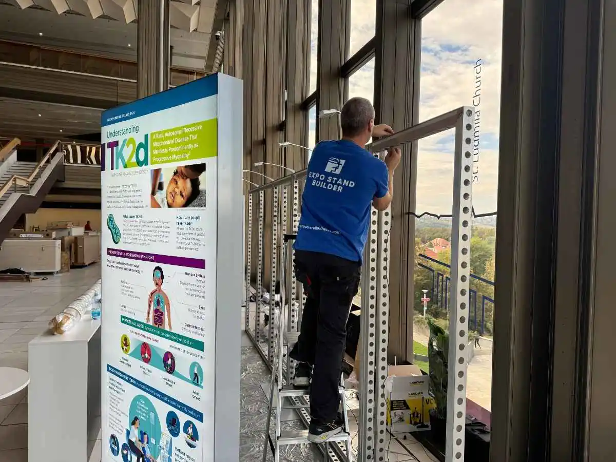 ROMEXPO build-up in Bucharest with installation coordination by a stand contractor