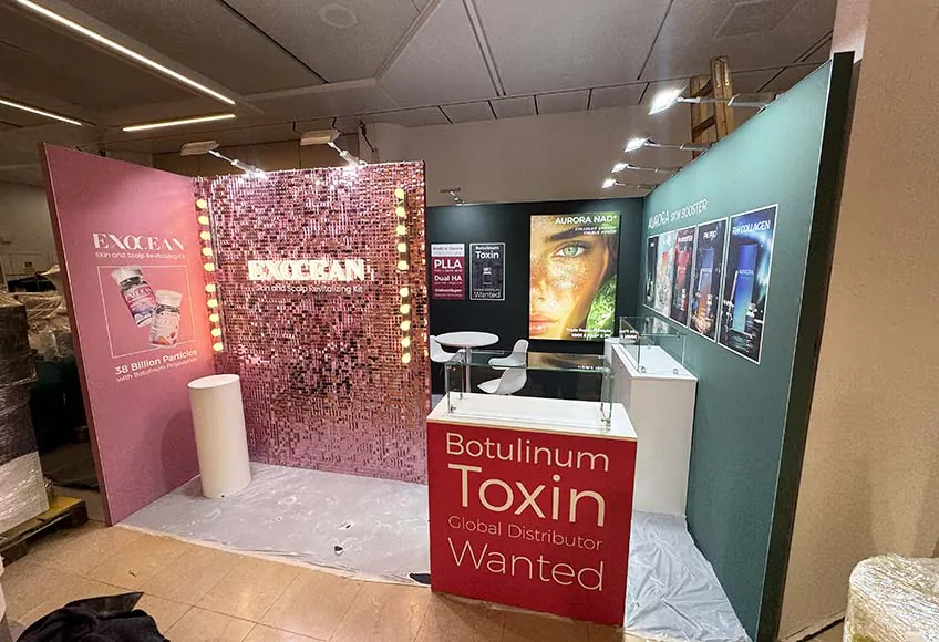 kostengünstiges Messestand-Setup