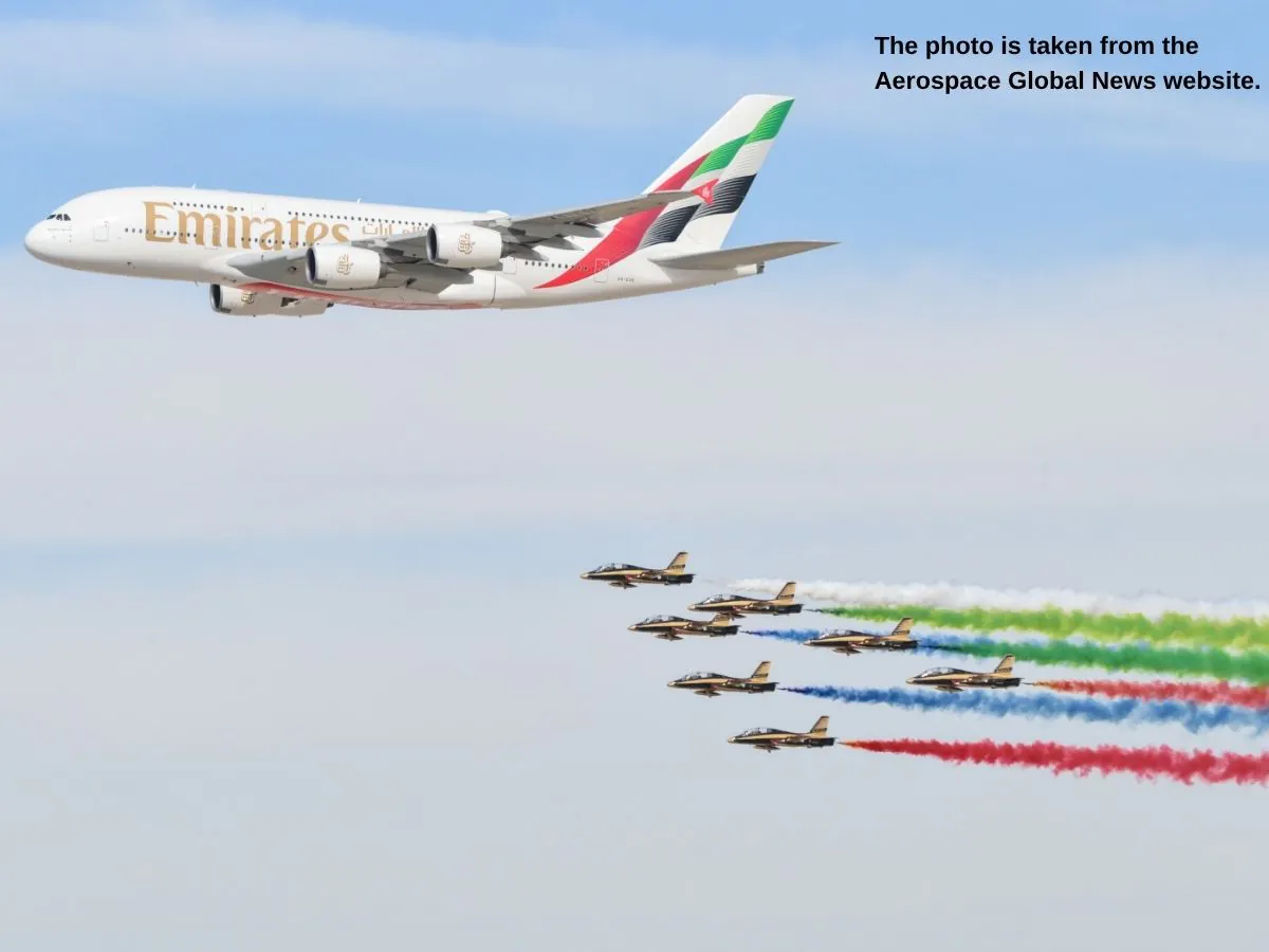 Dubai Airshow  2027 stand in Dubai at Al Maktoum International Airport with flight demo meeting area