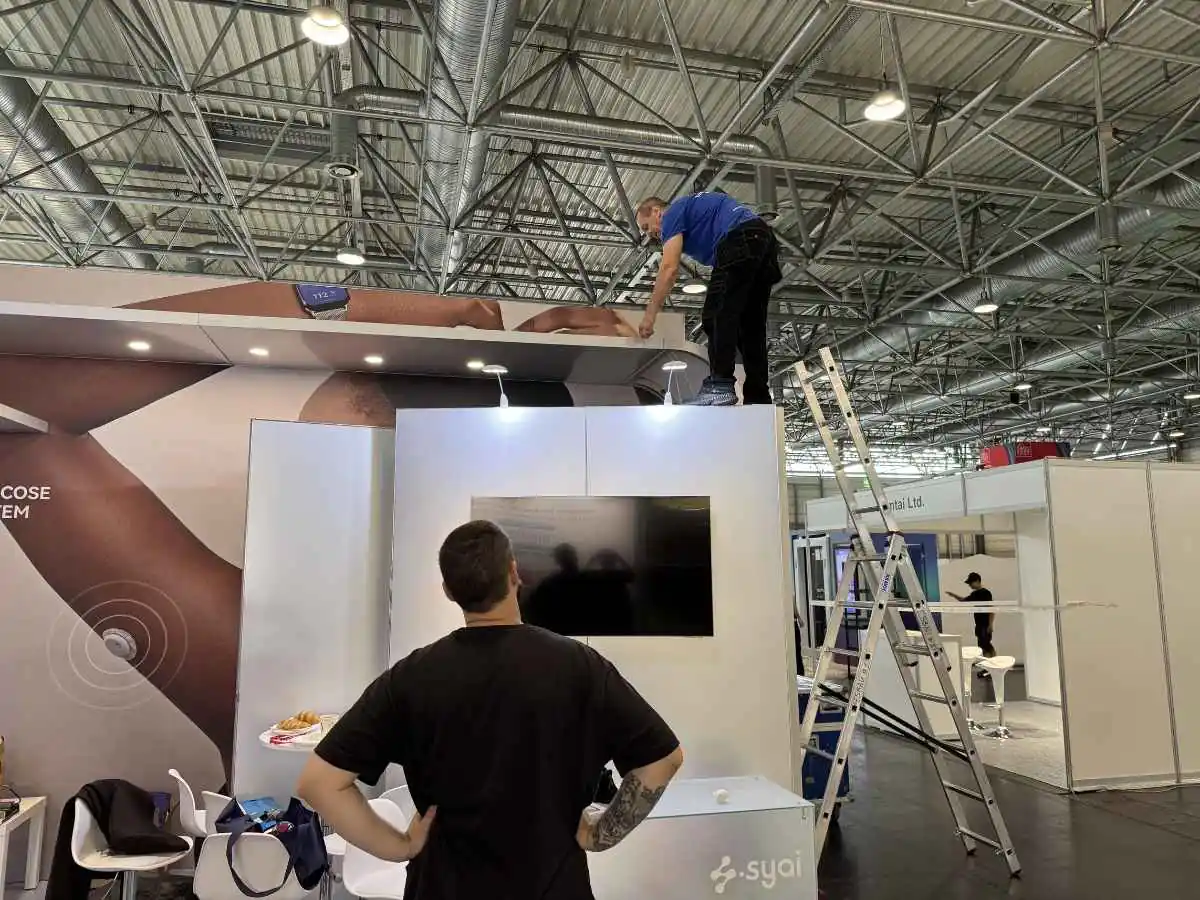 Messe München build-up by exhibition stand builder in Munich with installation and logistics coordination