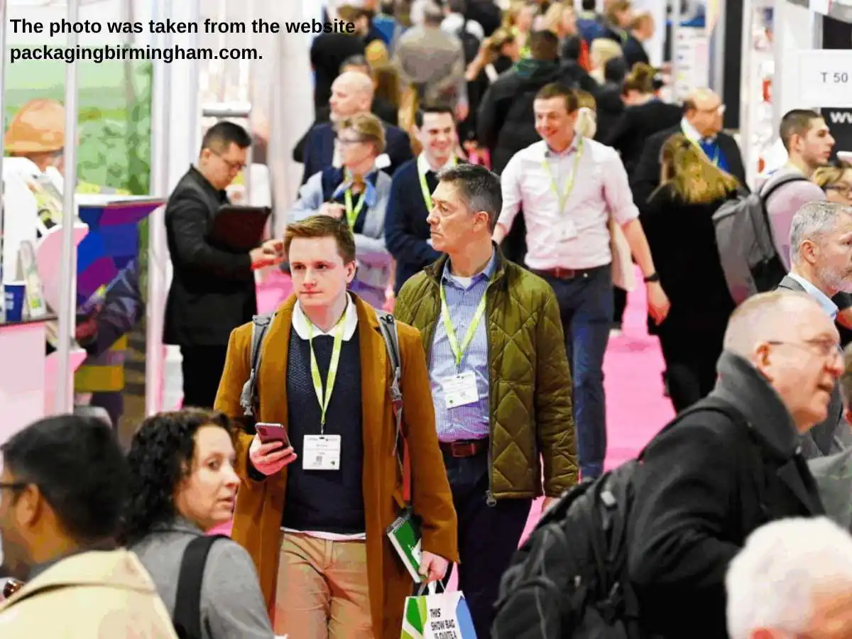 Exhibition stand at Empack Birmingham  2027 in Birmingham with sample wall and meeting zone at NEC