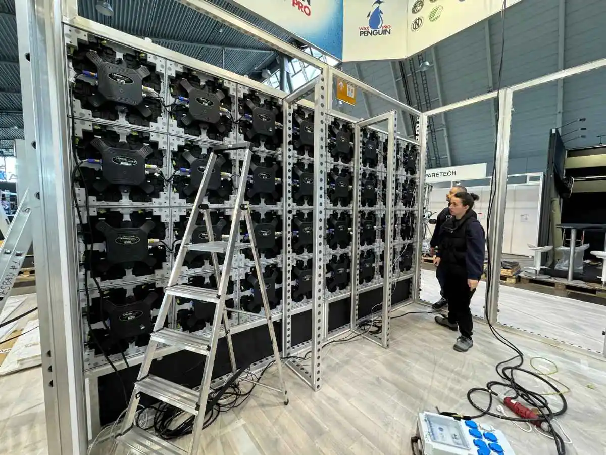 NECC Shanghai build-up with installation coordination by a stand contractor in Shanghai