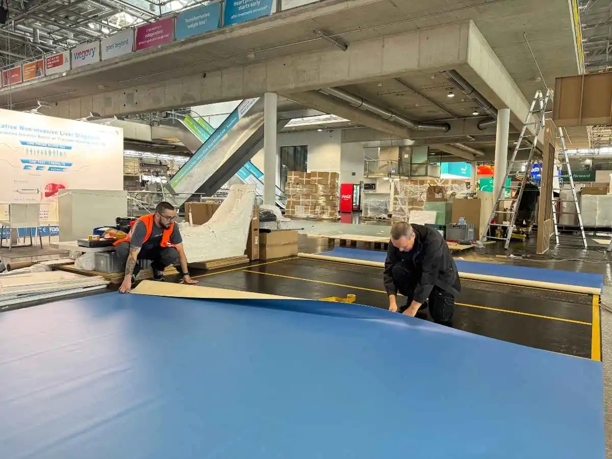 NEC Birmingham stand installation with transport and dismantling coordination by an exhibition stand builder in Birmingham