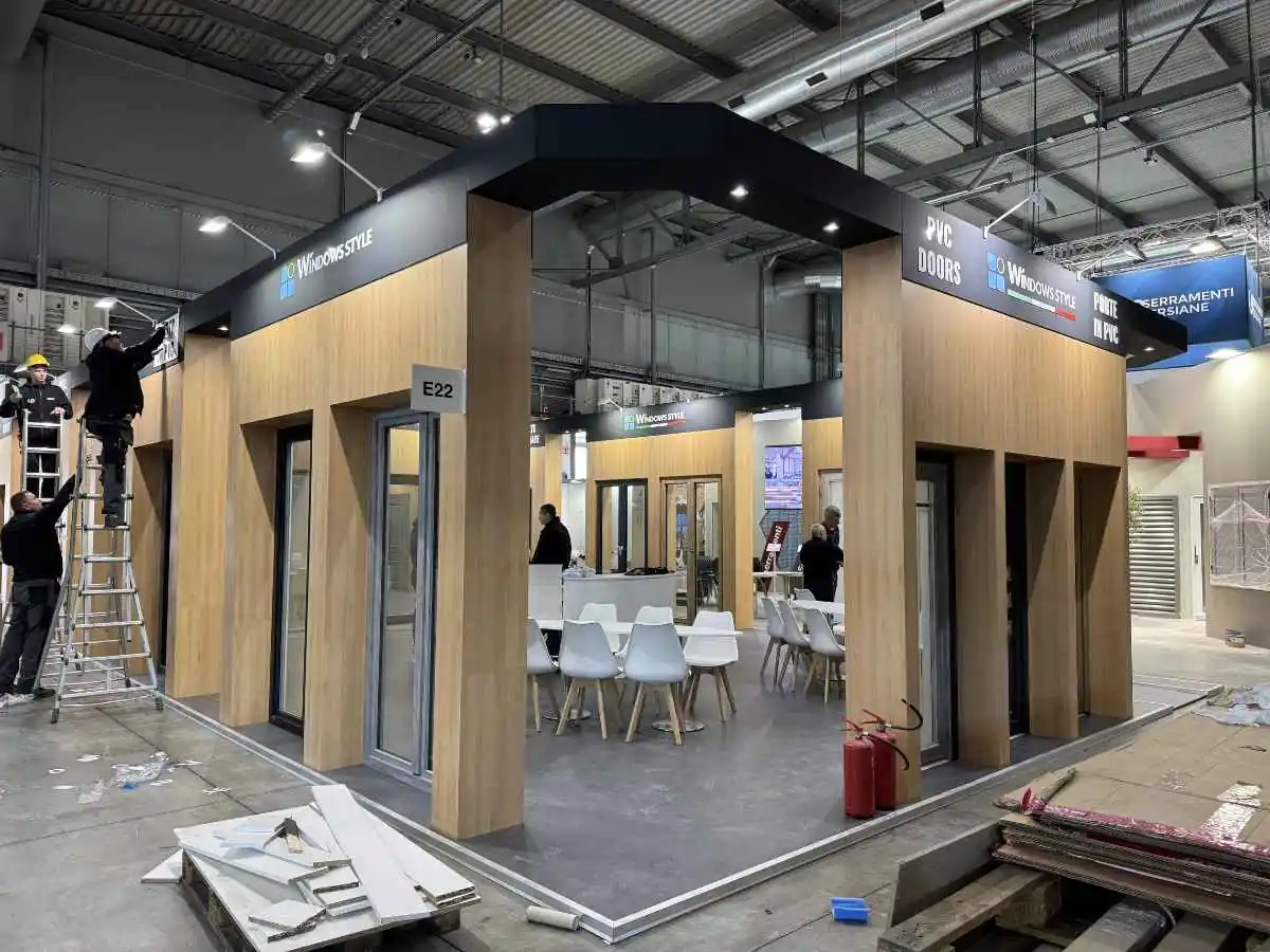 Messe Düsseldorf build-up in Dusseldorf with on-site coordination by an exhibition stand builder in Dusseldorf