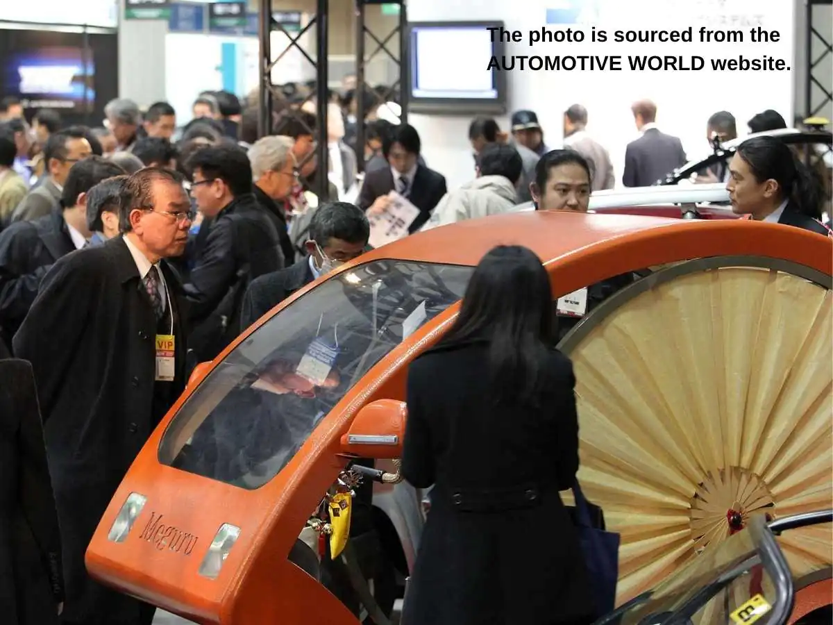 EV Japan  2026 stand in Tokyo with charging demo and meeting zone at Tokyo Big Sight