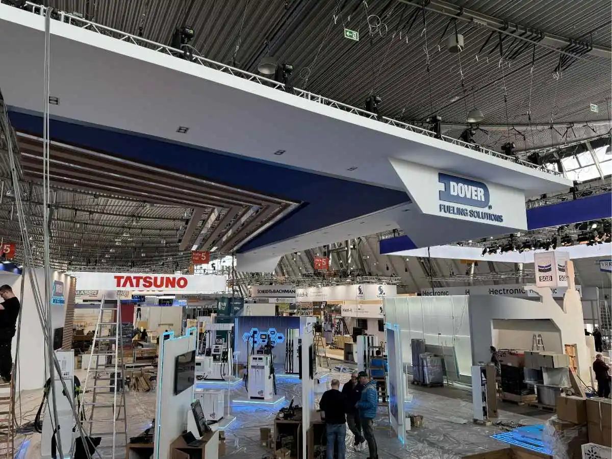 Stavanger Forum stand installation in Stavanger with on-site coordination by an exhibition stand contractor