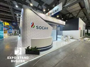 CONSTRUCTION OF AN EXHIBITION STAND FOR SOCAR AT THE GASTECH EXHIBITION 102