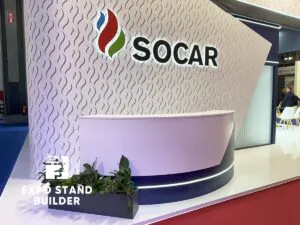 CONSTRUCTION OF AN EXHIBITION STAND FOR SOCAR AT THE GASTECH EXHIBITION 42