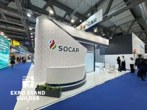 CONSTRUCTION OF AN EXHIBITION STAND FOR SOCAR AT THE GASTECH EXHIBITION 41