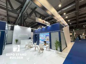 CONSTRUCTION OF AN EXHIBITION STAND FOR SOCAR AT THE GASTECH EXHIBITION 32