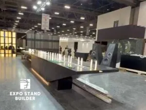 INDIVIDUELLER MESSESTAND MIT 180 QUADRATMETERN AUF DER COVERINGS IN LAS VEGAS 42