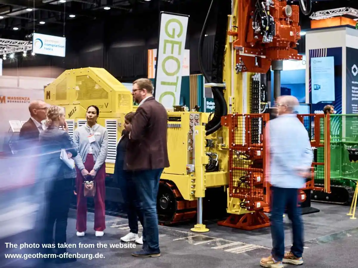 GeoTHERM  2027 stand in Offenburg at Messe Offenburg with geothermal meeting area