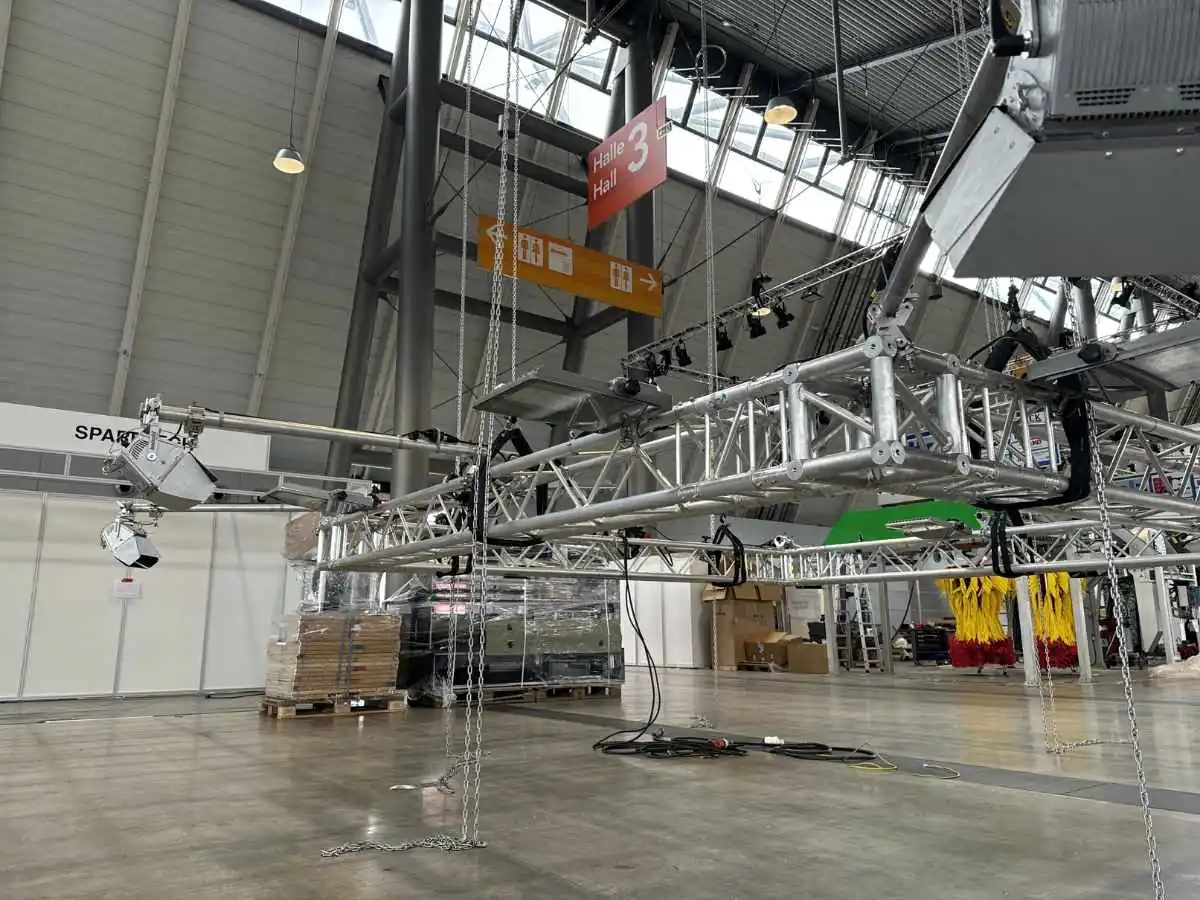 Messe Düsseldorf build-up for GIFA  2027 with logistics coordination by an exhibition stand builder in Dusseldorf