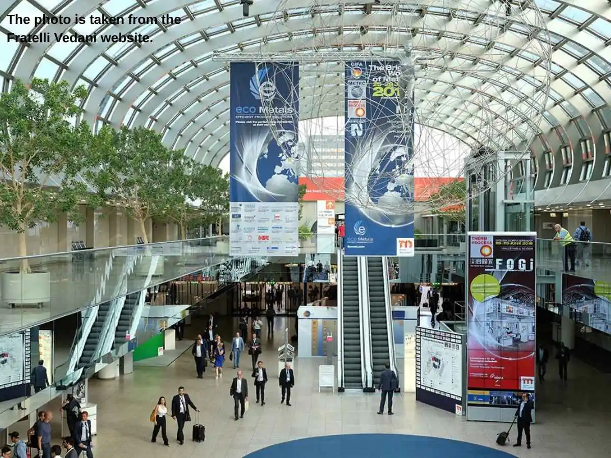 GIFA  2027 stand in Dusseldorf with foundry demo area and meeting zone at Messe Düsseldorf