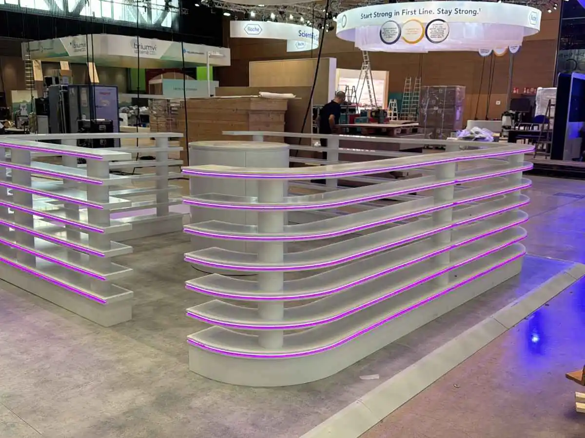 GWCC build-up in Atlanta with on-site coordination by an exhibition stand builder in Atlanta