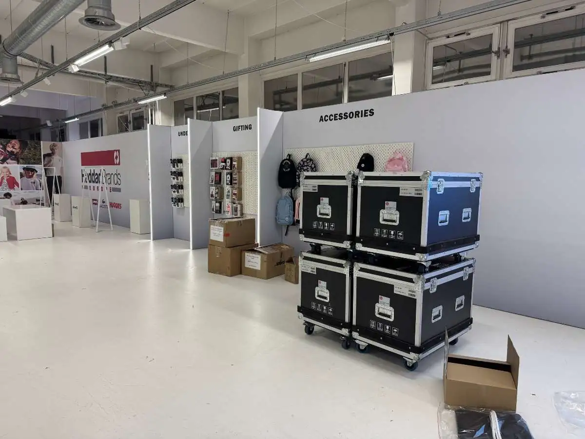 Leipziger Messe stand installation in Leipzig with transport coordination by an exhibition stand contractor