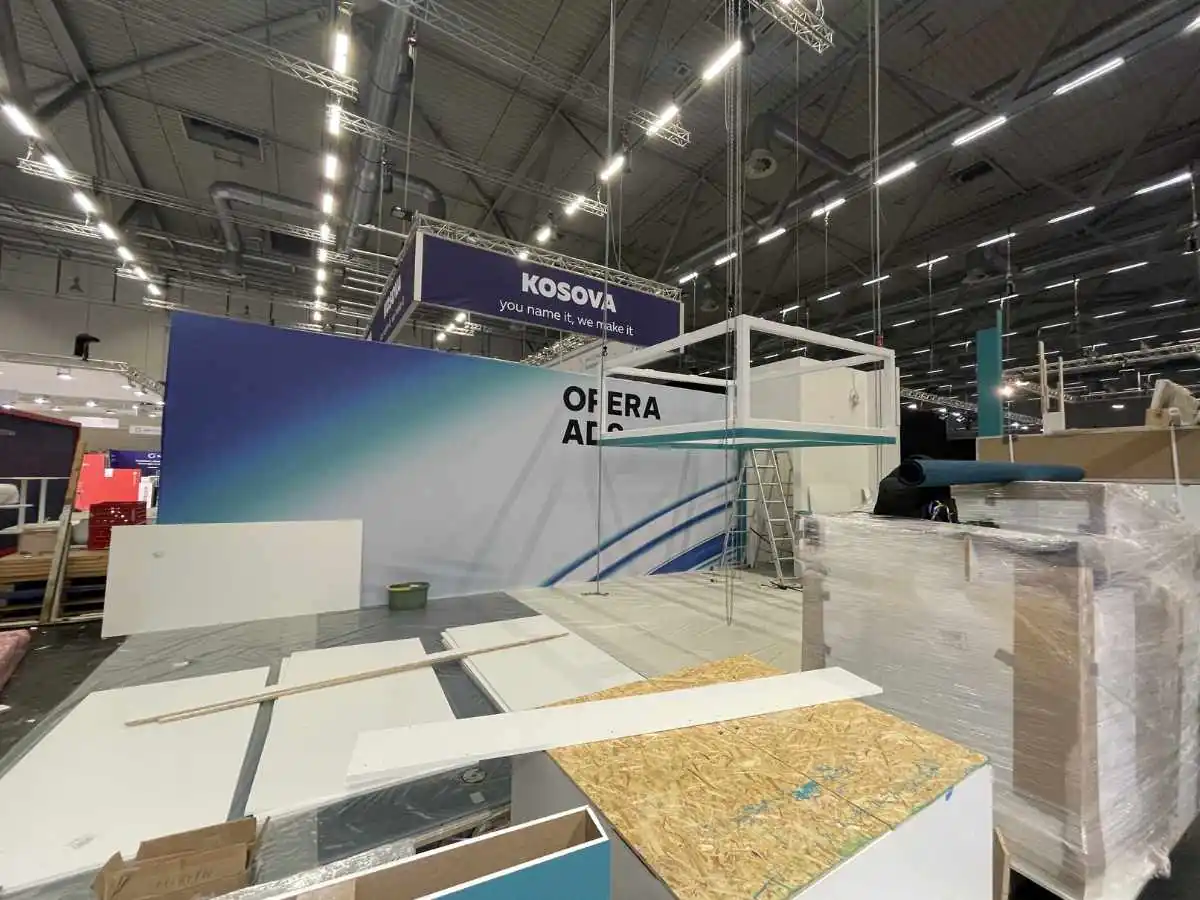 Amsterdam RAI build-up in Amsterdam with on-site coordination by a booth contractor