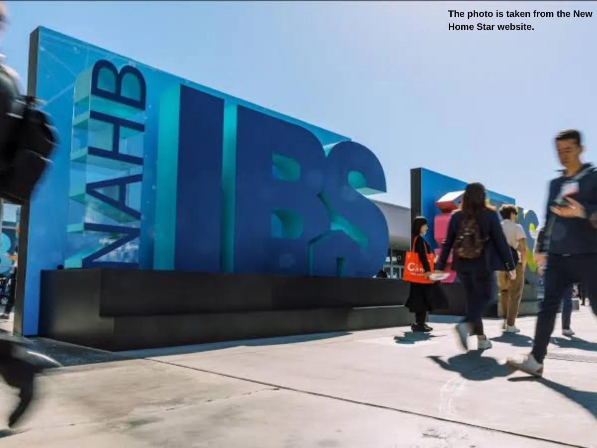 IBS  2027 Orlando stand with material sample wall and meeting area at OCCC