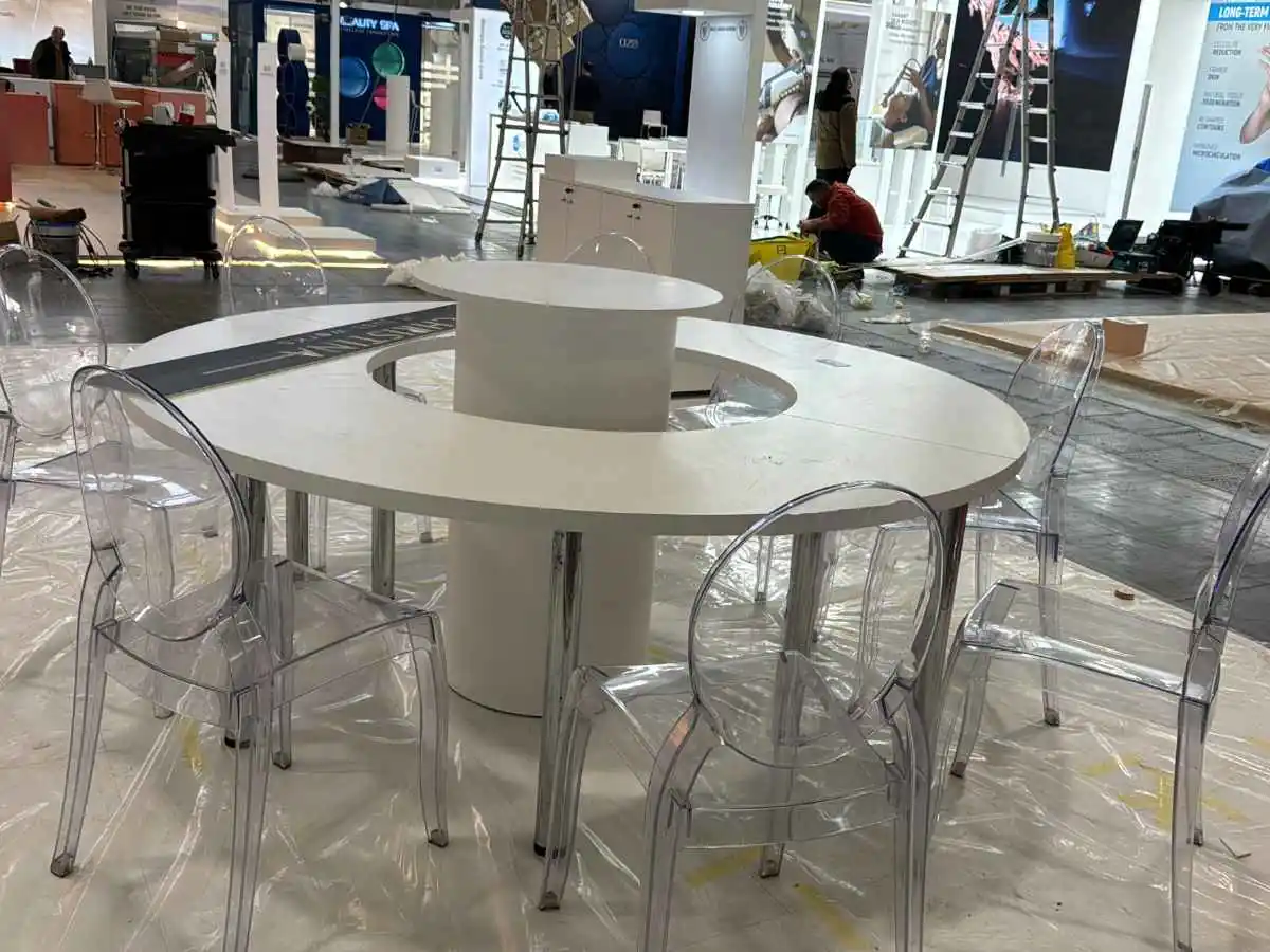 KINTEX stand installation in Seoul with on-site coordination by an exhibition stand builder